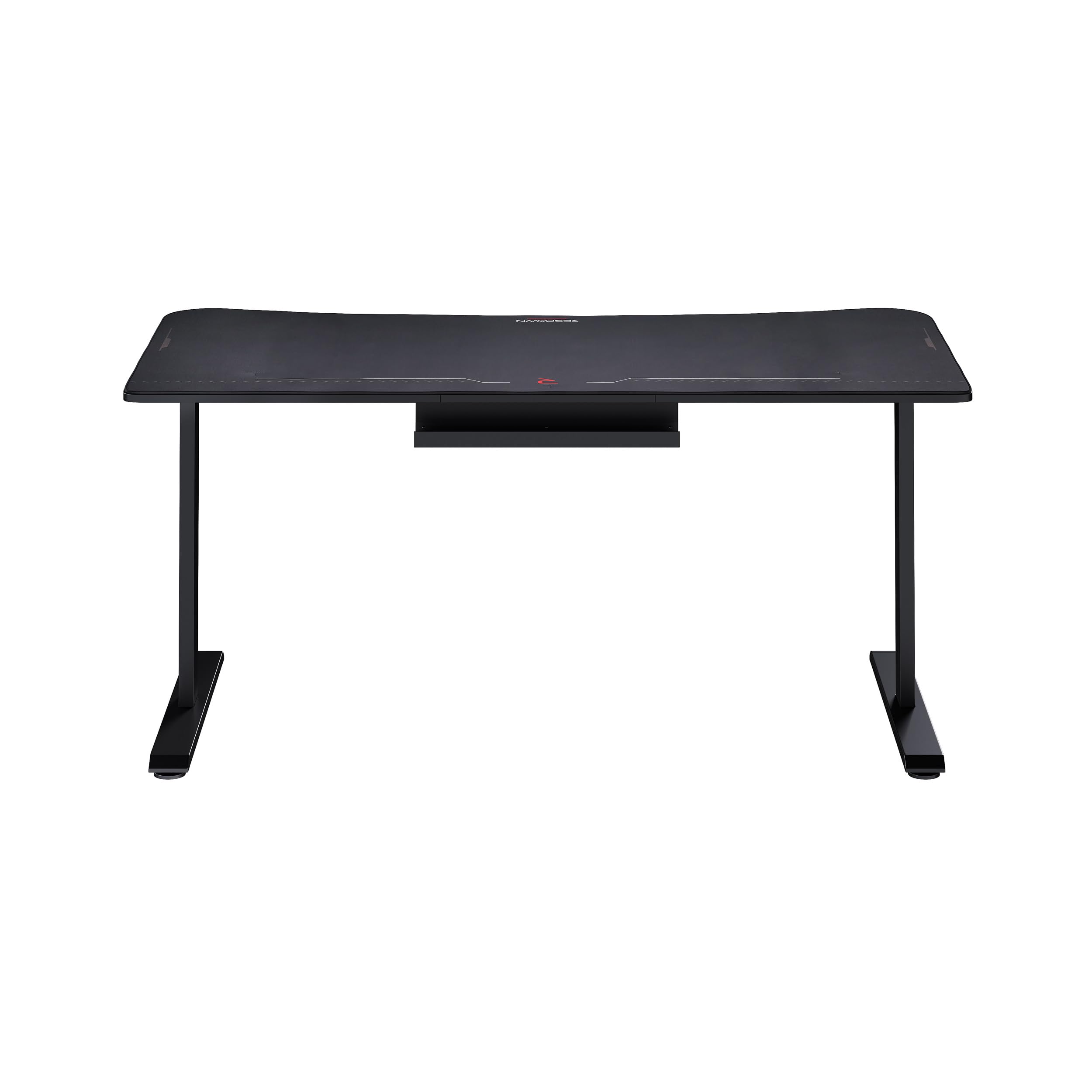RESPAWN 1063 Gaming Desk - 63 Inch Large Computer Desk with Built-in Mouse Pad & Cable Management System - Ergonomic PC Workstation for Home Office, Streaming & Esports Gaming - Black