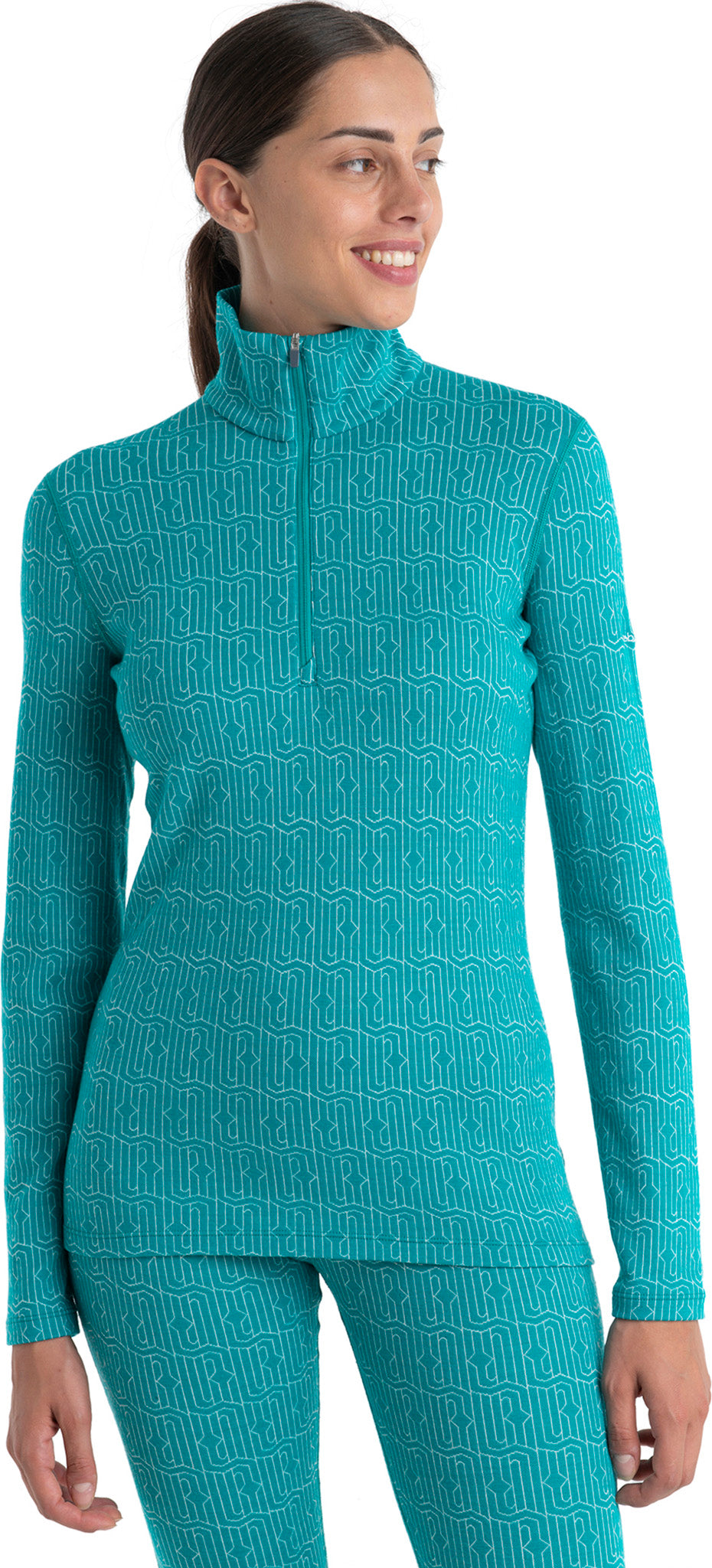 260 Vertex Herenga Women's Merino Wool Long Sleeve Half Zip Thermal Top - Warm Base Layer for Hiking, Skiing & Winter Outdoor Activities