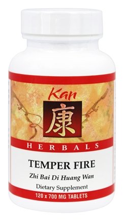 Kan Herb Co. Herbals Temper Fire 700mg - 120 Tablets for Stress Relief & Emotional Balance