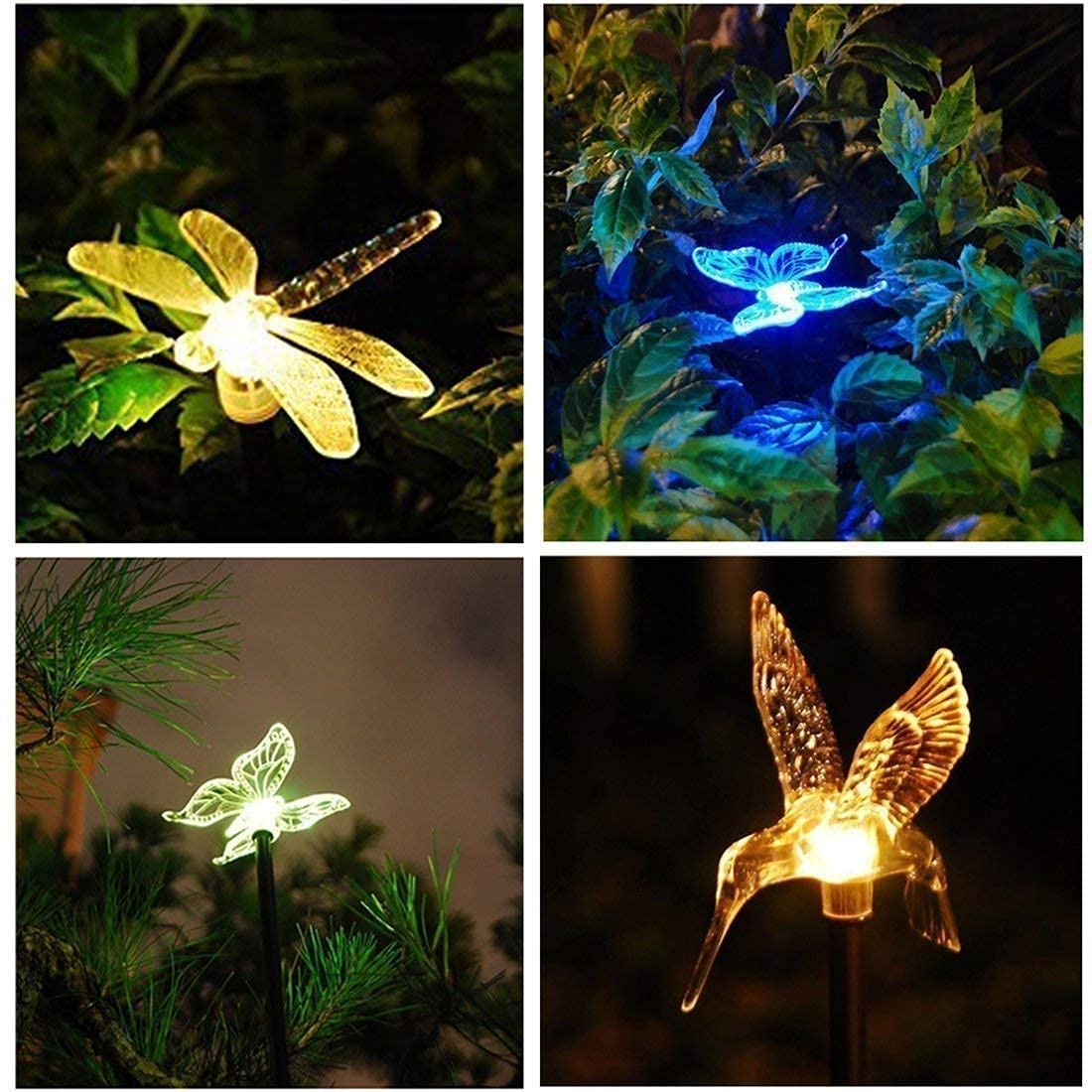 OxyLED 6 Pack + 3 Pack Solar Garden Lights Outdoor Waterproof - Solar Powered LED Landscape Lighting for Pathway, Yard, Patio, Garden Decor