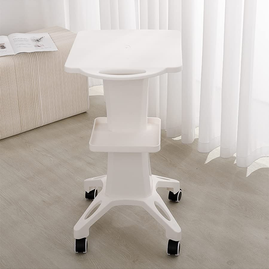 Multifunctional Rolling Salon Trolley Cart with Storage Shelf - Portable Beauty Station for Hair Styling, Nail Art & Spa Tools Organization