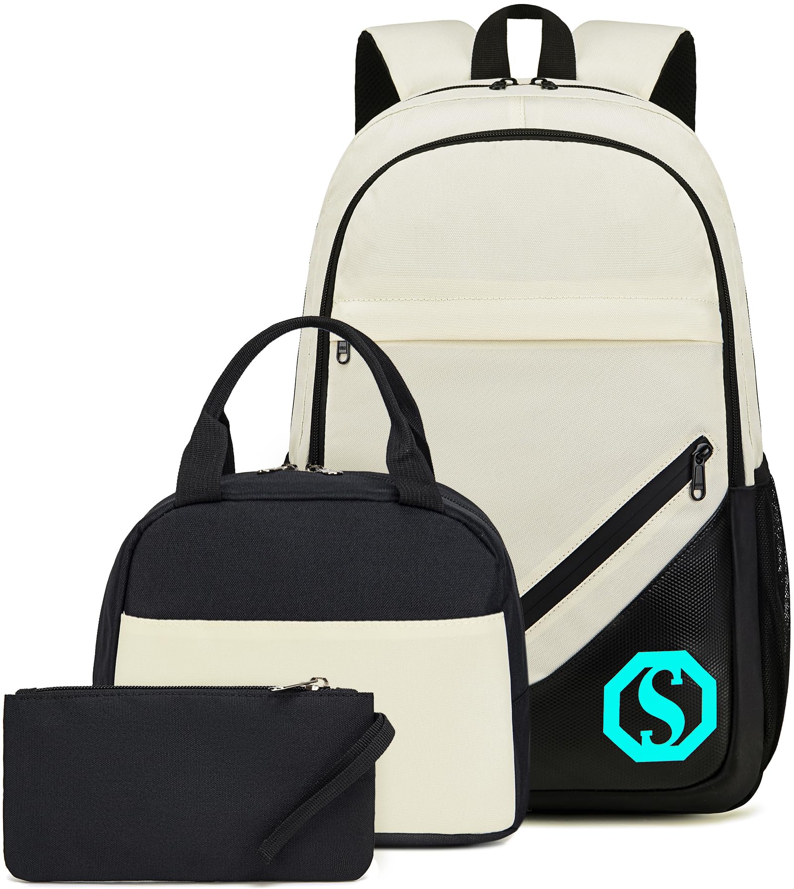 CAMTOP Durable School Backpack for Boys & Girls - Waterproof Bookbag Set with Lunch Box & Pencil Case - Perfect for Elementary Students, Classroom, Day Trips & Outdoor Activities