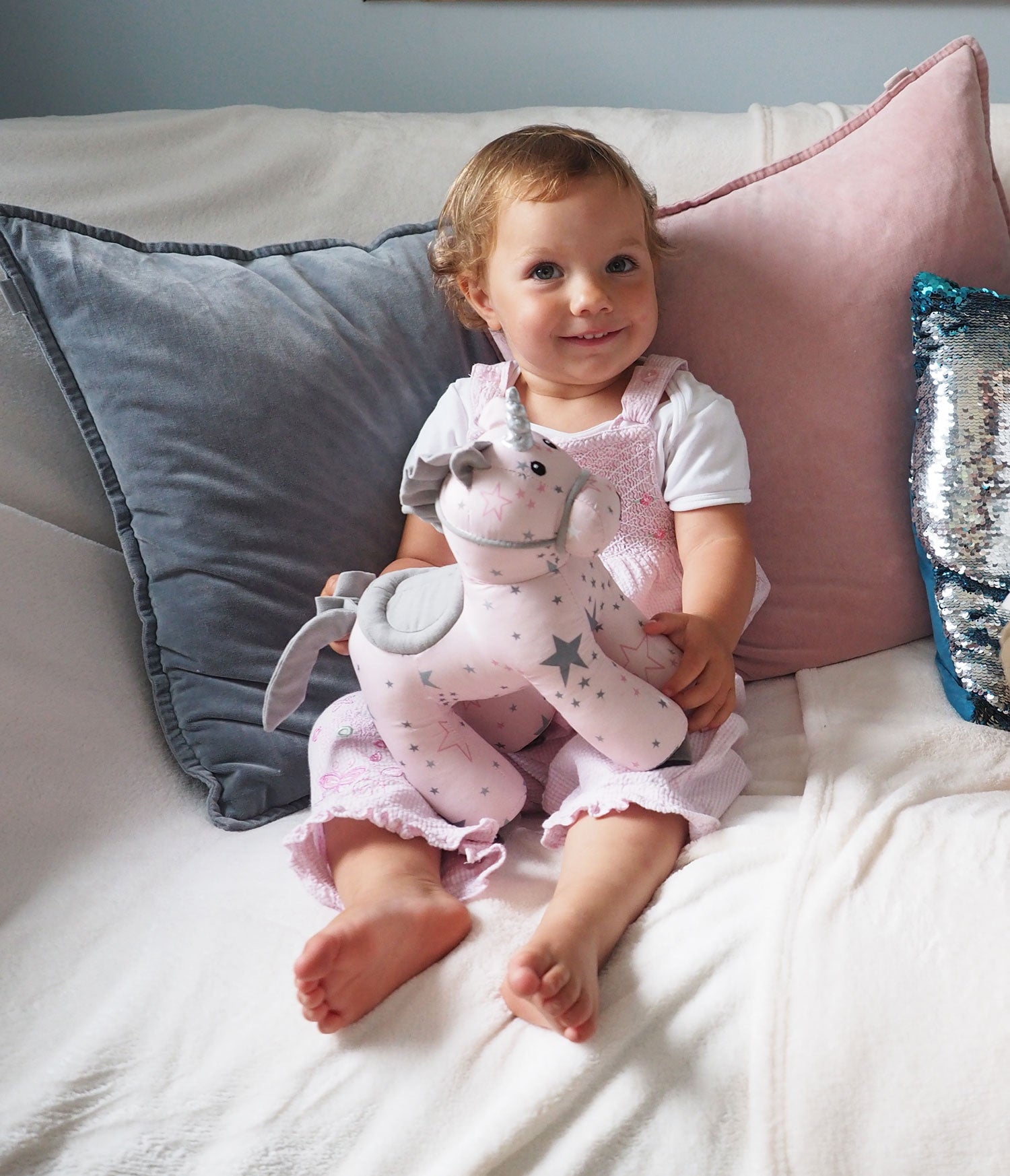 Celeste Unicorn Pull Along Toy for Toddlers - Cute Walking Plush Animal with Wheels, Perfect Gift for 1-3 Year Old Girls - Great for Playtime, Birthday Parties & Nursery Decor