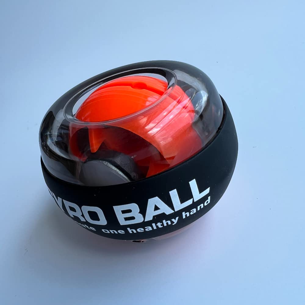 Power Wrist Ball Gyro Hand Grip Strengthener - Forearm & Wrist Exerciser for Strength Training, Physical Therapy & Carpal Tunnel Relief - Perfect for Athletes, Gamers & Office Workers