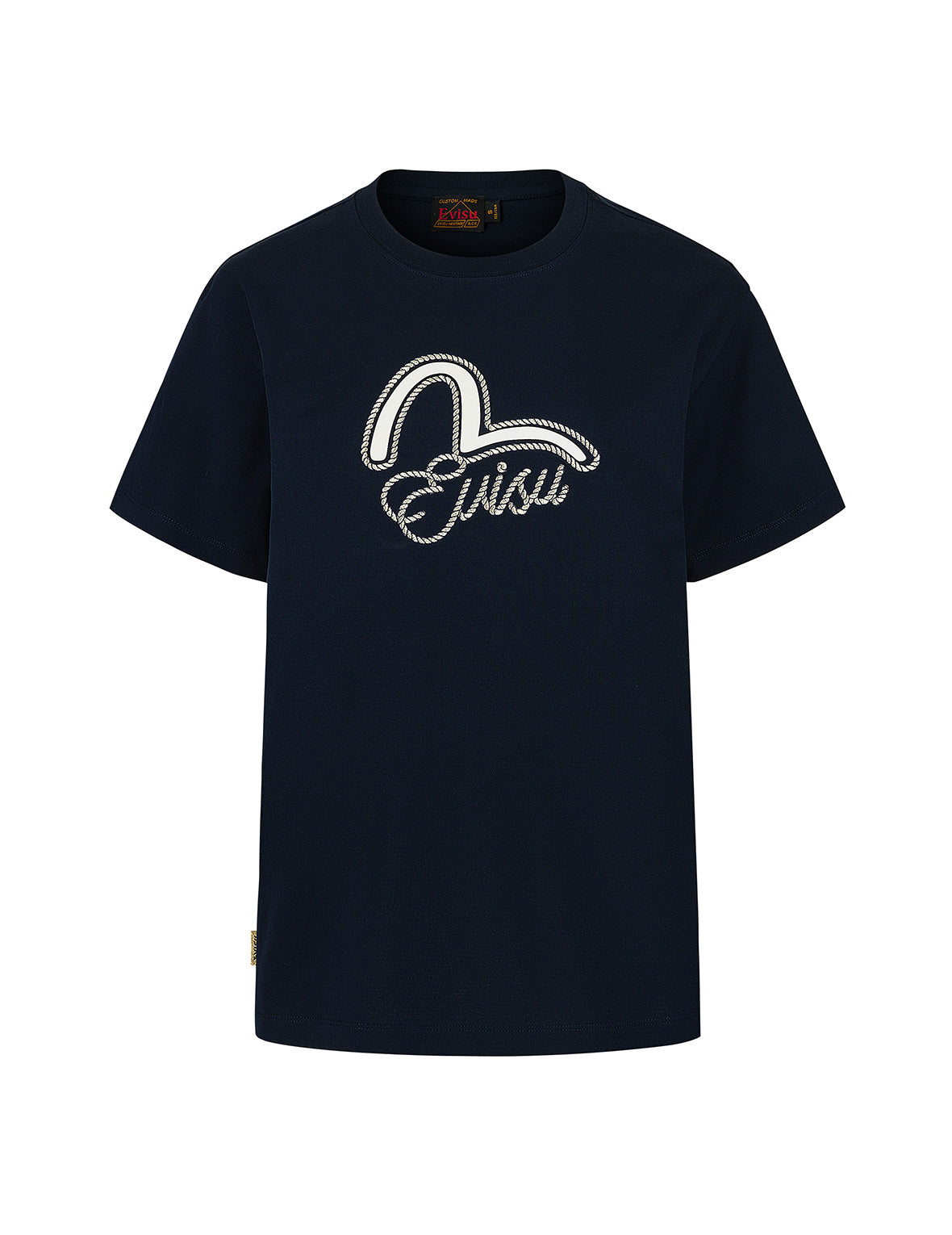 Seagull Print & Twisted Rope Logo Embroidered Boyfriend T-Shirt | Casual Graphic Tee for Women & Men | Perfect for Beach Outings, Date Nights & Everyday Wear