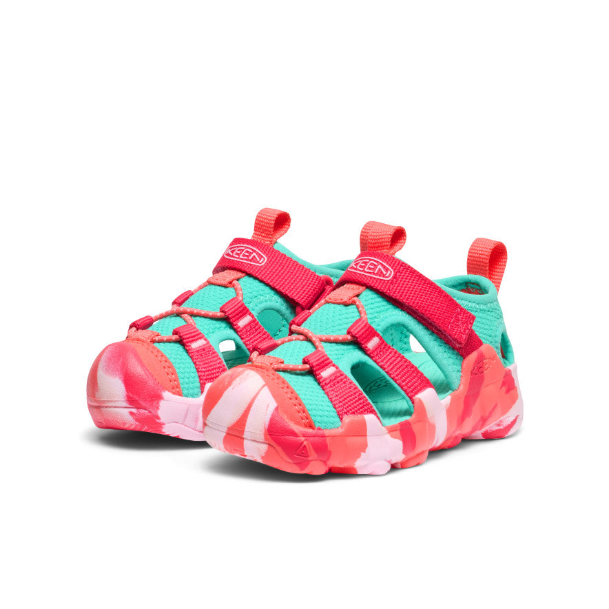 **Hyperport H2 Toddler Sandals for Boys & Girls - Lightweight & Comfortable - Raspberry/Pool Blue - Perfect for Beach, Pool & Outdoor Play**