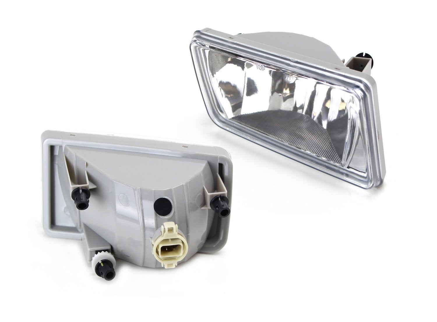Clear Lens Fog Lights Kit for Chevy Silverado 1500 2500 3500 Suburban Tahoe - Durable Anti-Fog Headlights for Off-Road, Night Driving & Bad Weather Conditions