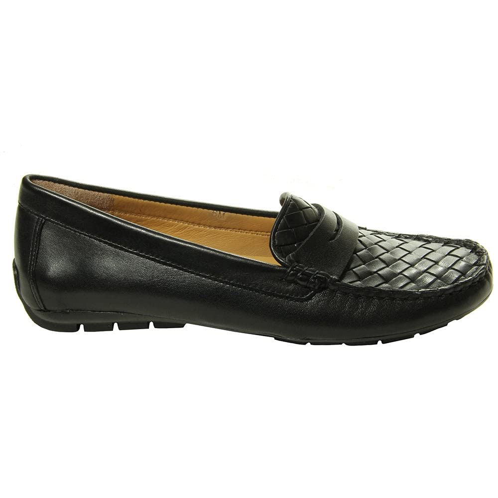 VANELi Women's Adrik Loafers Flats - Comfortable Casual Slip-On Shoes for Women, Black | Perfect for Office, Travel & Everyday Wear