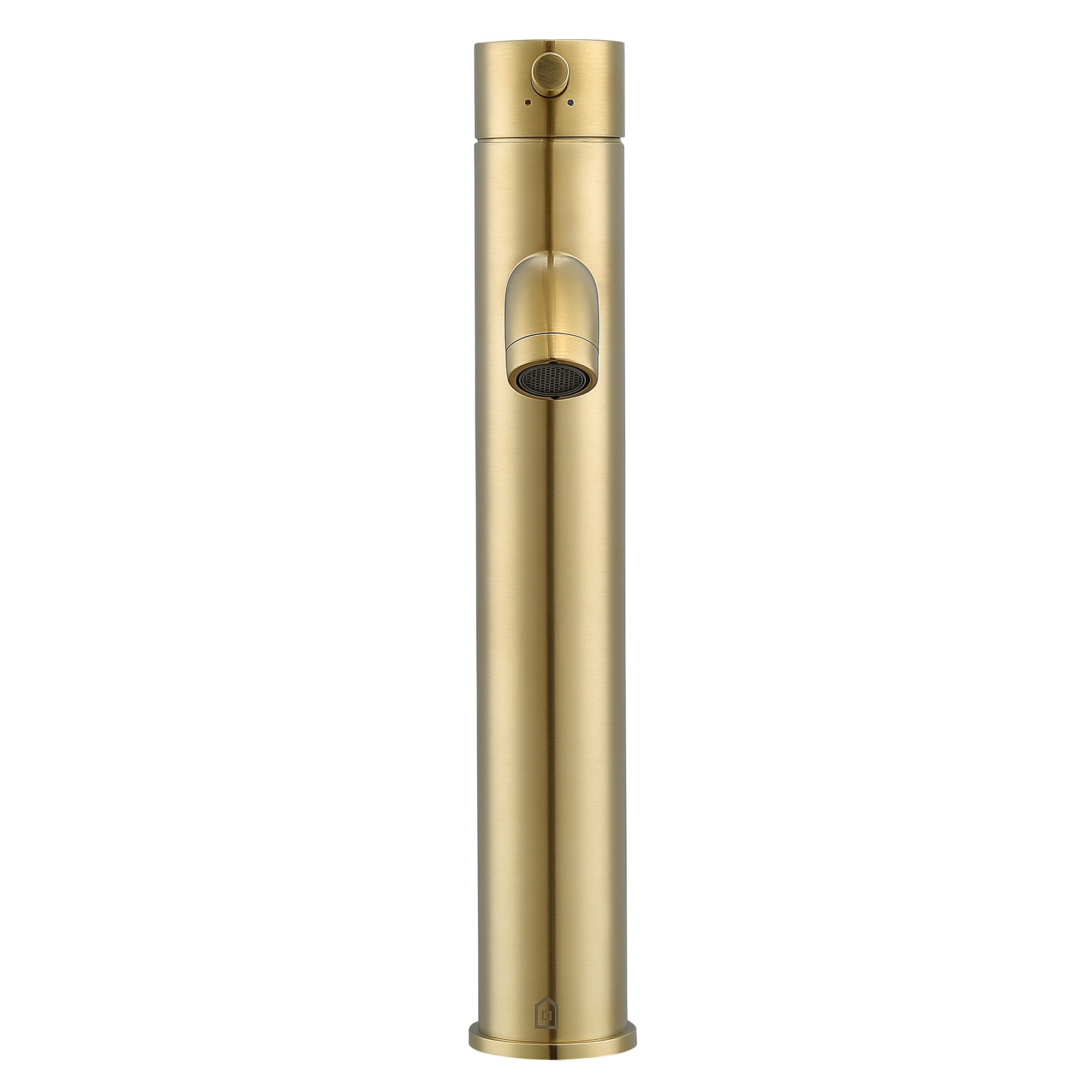 Ancona Argenta Single Hole Single Handle Vessel Bathroom Faucet in Brushed Champagne Gold - Modern Bathroom Sink Faucet for Vanity, Powder Room & Guest Bathroom