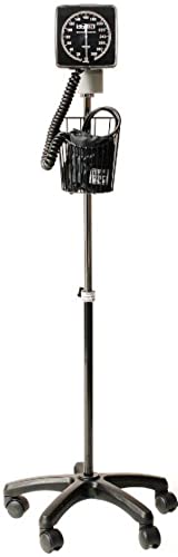 Labtron Professional Aneroid Sphygmomanometer - Mobile Blood Pressure Monitor with Rolling Stand, BP Cuff & Wheels (Model 223B) - Ideal for Clinics, Hospitals & Home Healthcare Use