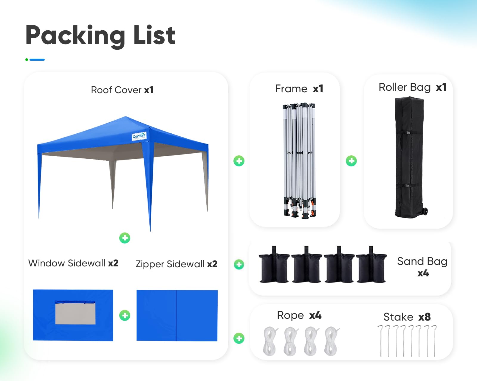 Quictent Pop Up Canopy Tent - Waterproof Instant Gazebo with Sidewalls, Sandbags & Carry Bag | Perfect for Outdoor Events, Parties, Beach & Camping Shelter | Commercial Grade Easy Setup Canopy