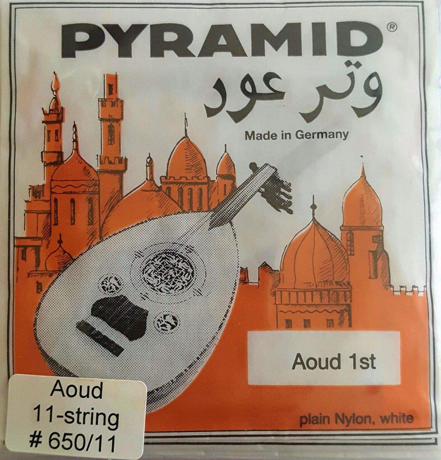Premium Oud Strings Orange Label - Set of 11 Pyramid Strings for Oud Instrument | High-Quality Aoud Strings 650/11 | Perfect for Professional Performances & Traditional Arabic Music