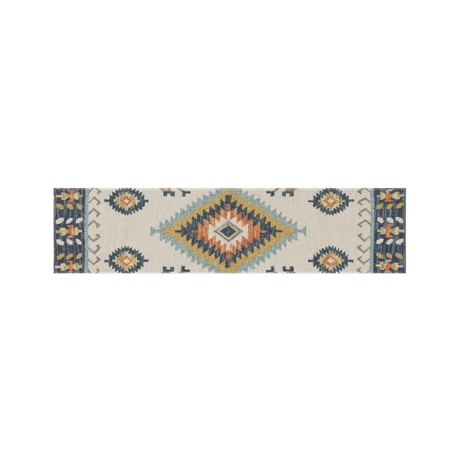 Southwestern King Bed Runner - Boho Western Bed Scarf, Aztec Tribal Throw Blanket & Rug for Bed Decor - Perfect for Home, Hotel & Bedroom Styling (Native American Inspired)