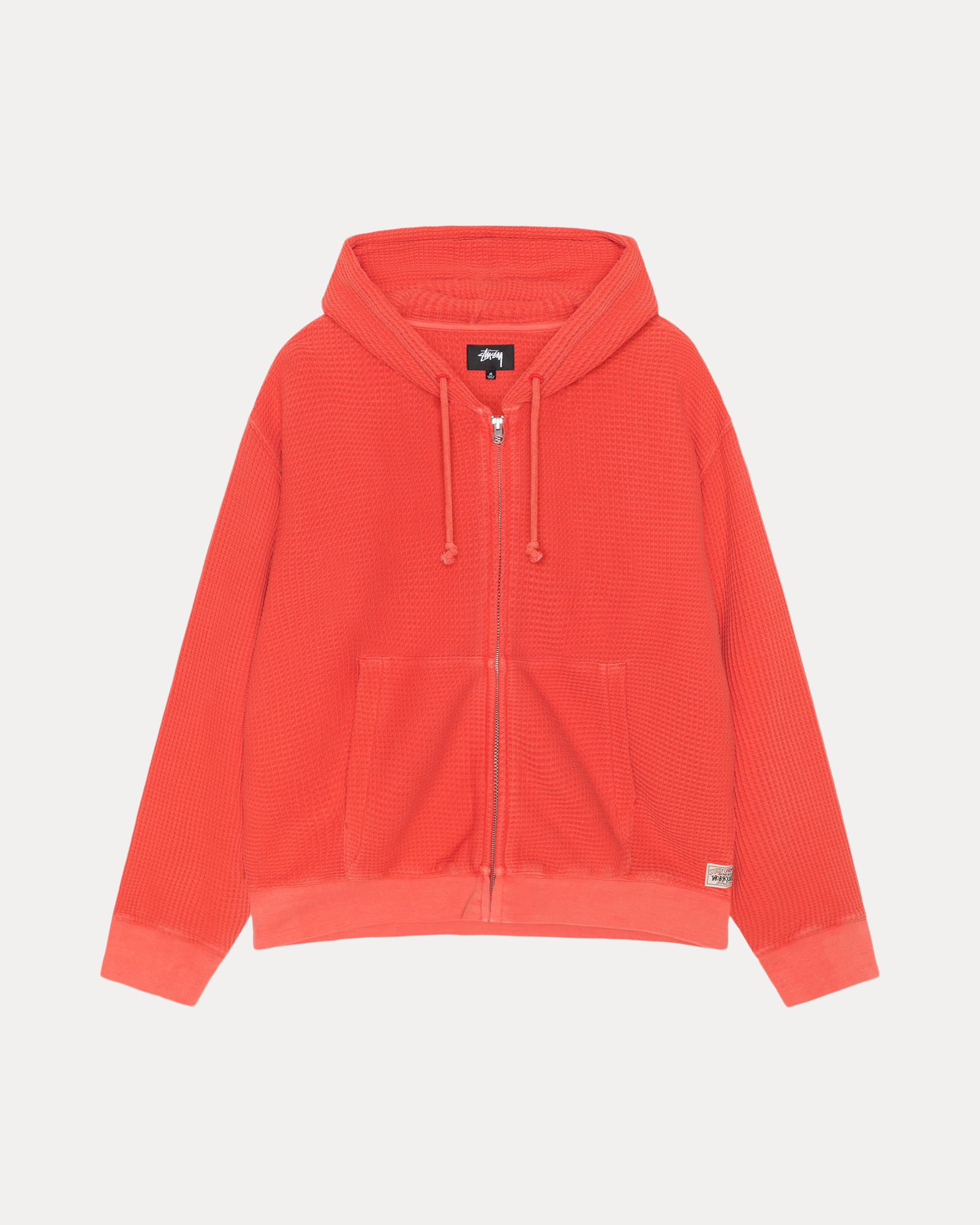 Double Layer Waffle Zip Hoodie for Men & Women - Cozy Winter Pullover with Front Pockets - Perfect for Outdoor Activities, Casual Wear & Lounge Comfort