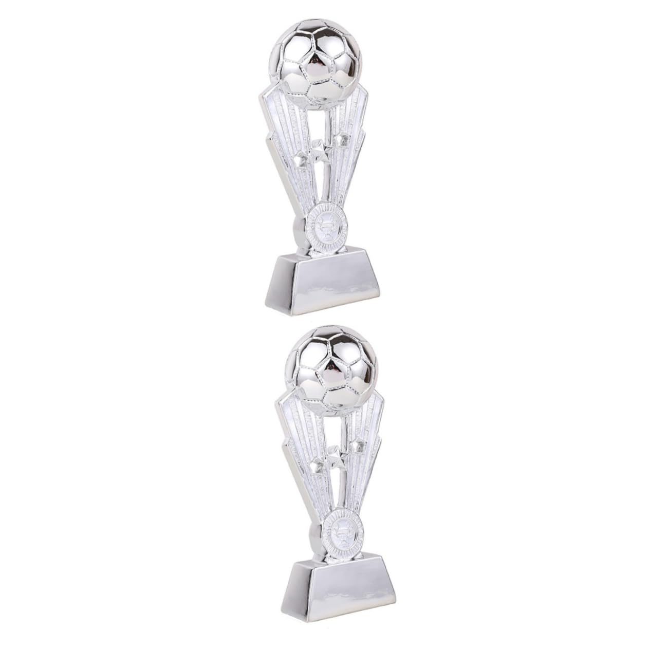 SUPVOX 2 Pack Soccer Trophy Cups - Gold Plastic Sports Awards for Kids, Children's Football Trophies for Tournaments, Championships & School Events - Perfect for Youth Soccer Teams, Coaches & Player Recognition