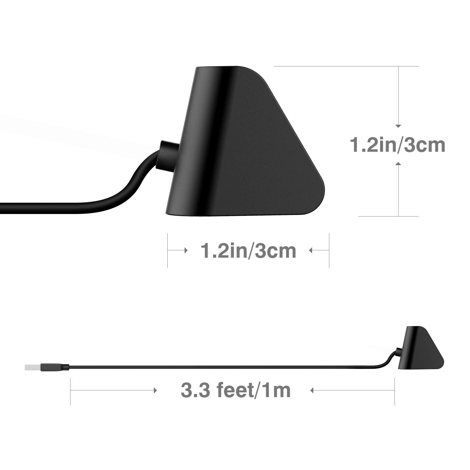 MoKo Replacement USB Charger Stand Dock for Amazfit Bip/Bip Lite Smartwatch - Portable Charging Station with Cable - Black | Perfect for Home, Office & Travel Use