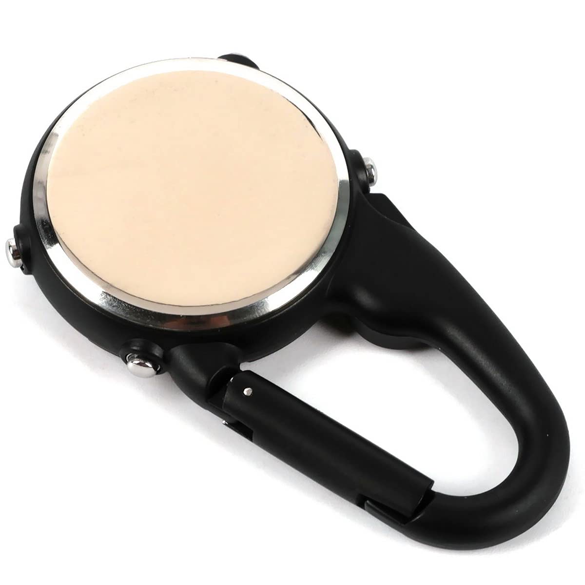 Multifunctional Clip-On Carabiner Watch with Luminous Display & Compass - Mini Quartz Outdoor Watch for Hiking, Climbing, Camping & Survival Gear