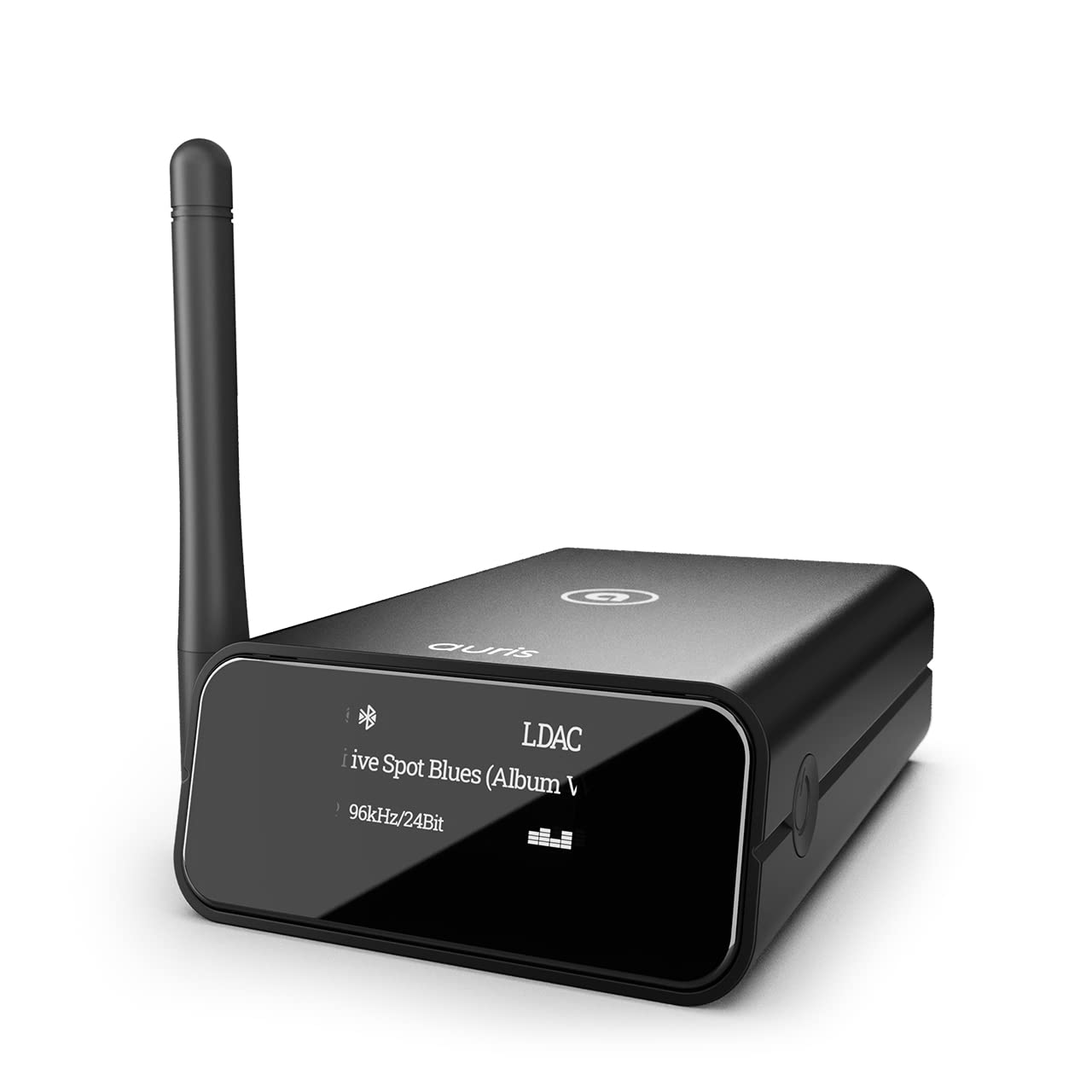 Auris Blume Pro HiFi Bluetooth 5.3 Music Receiver - Long Range Wireless Adapter with Audiophile DAC, LDAC, aptX HD, OLED Display & Optical/Coaxial/AUX Outputs - Perfect for Home Stereo, AV Receiver, Amplifier & Wireless Audio Streaming