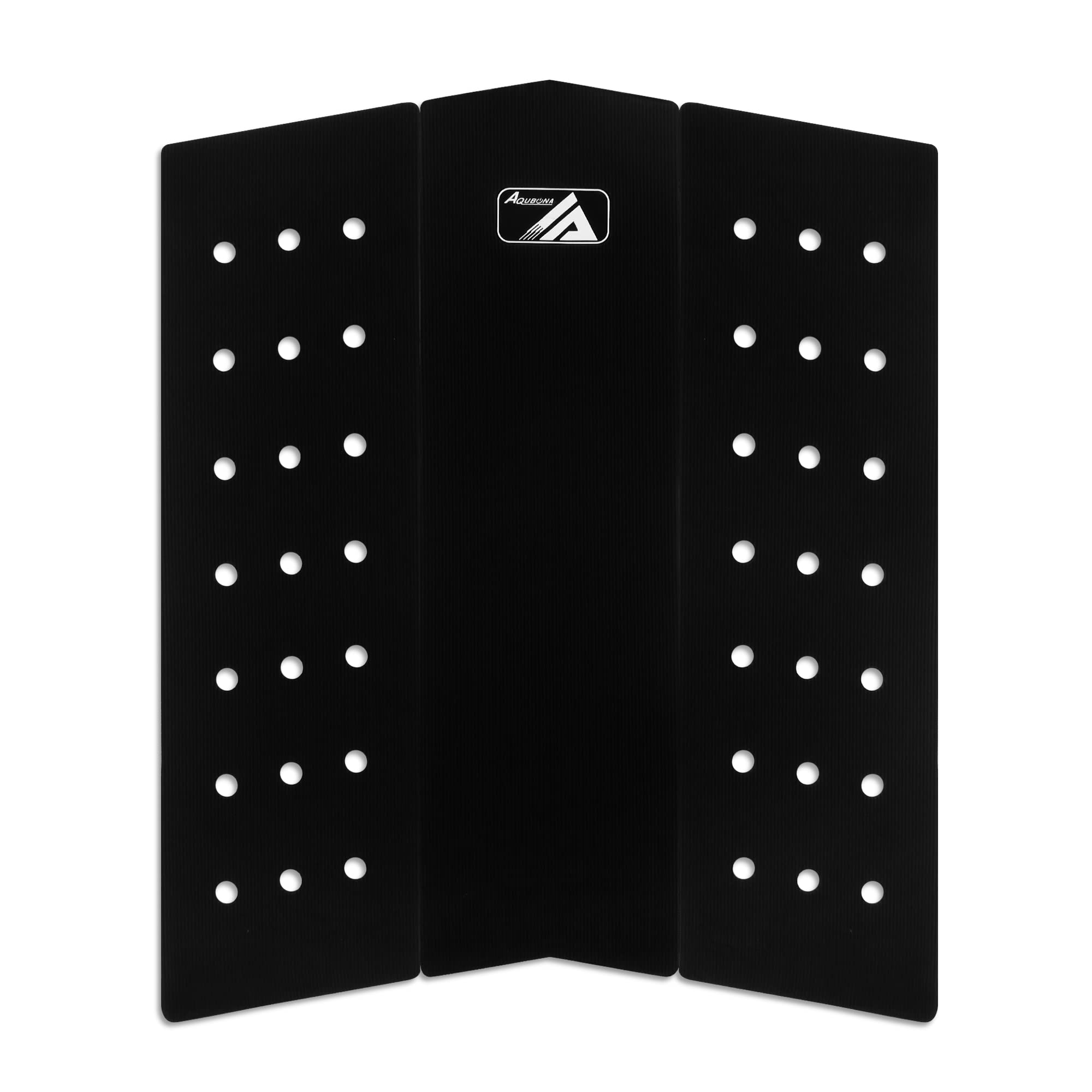 AQUABONA 3-Piece Stomp Pad Surfboard EVA Traction Pad - Non-Slip Adhesive Tail Pad for Surfboards, Shortboards, Longboards & Skimboards | Professional Grip for Better Control & Safety While Surfing