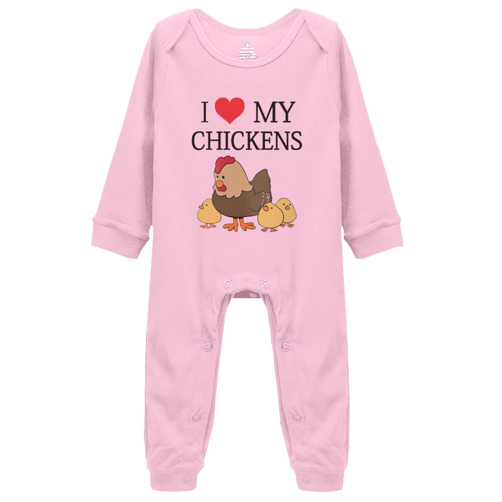 Cute Chickens Baby Bodysuit - Short Sleeve Romper Jumpsuit for Newborn Boys & Girls | Soft Cotton Infant Outfit for Playtime & Photo Shoots
