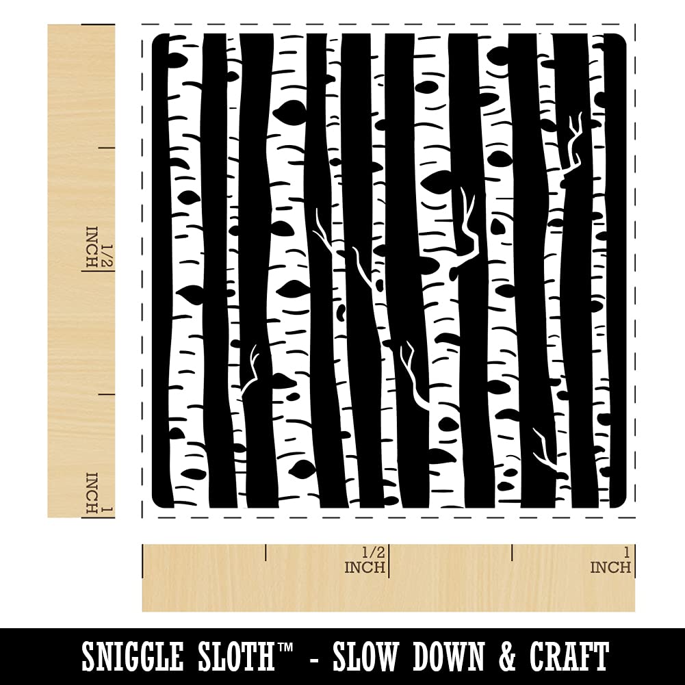 1 Inch Small Birch Wood Self-Inking Rubber Stamp with Black Ink - Perfect for Crafting, Scrapbooking, and Office Document Marking
