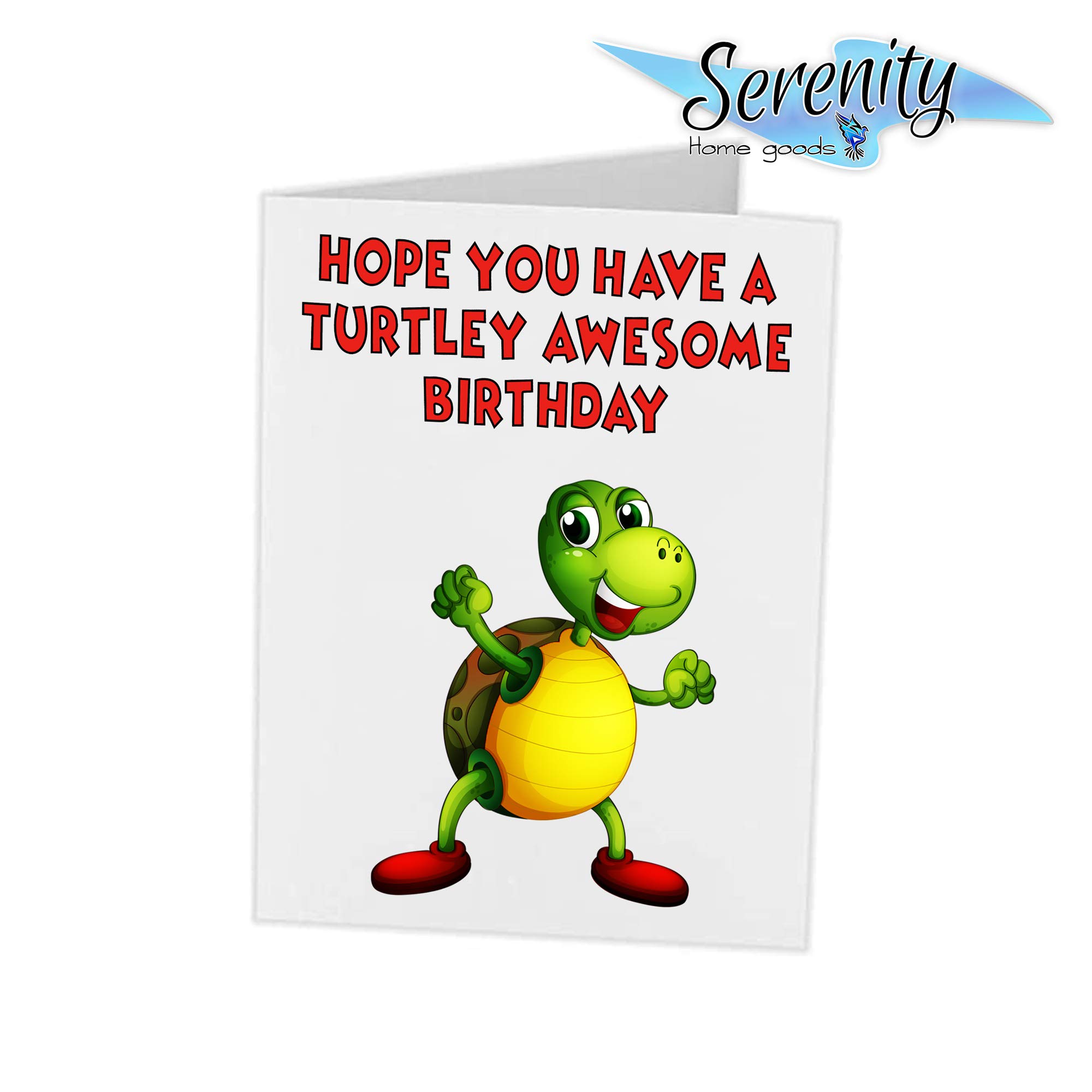 Cute Turtle Birthday Cards for Kids - Personalized Greeting Cards for Boys & Girls | Custom Turtle-Themed Birthday Gifts | Perfect for Birthday Parties, School Events & Special Occasions