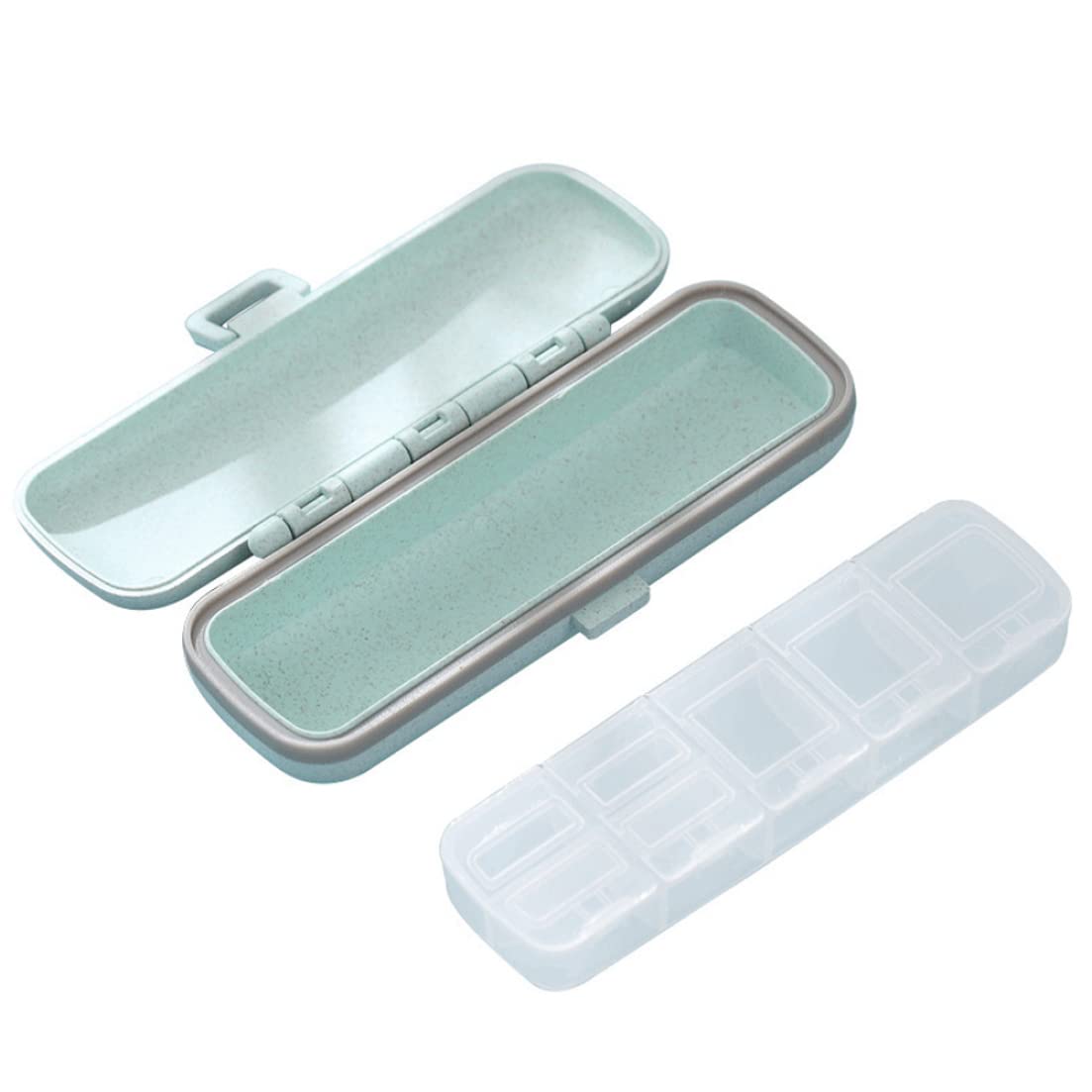 Havamoasa Travel Pill Organizer - 7 Compartment Portable Pill Case for Vitamins & Medication | Perfect for Daily Use, Travel, and On-the-Go Lifestyle