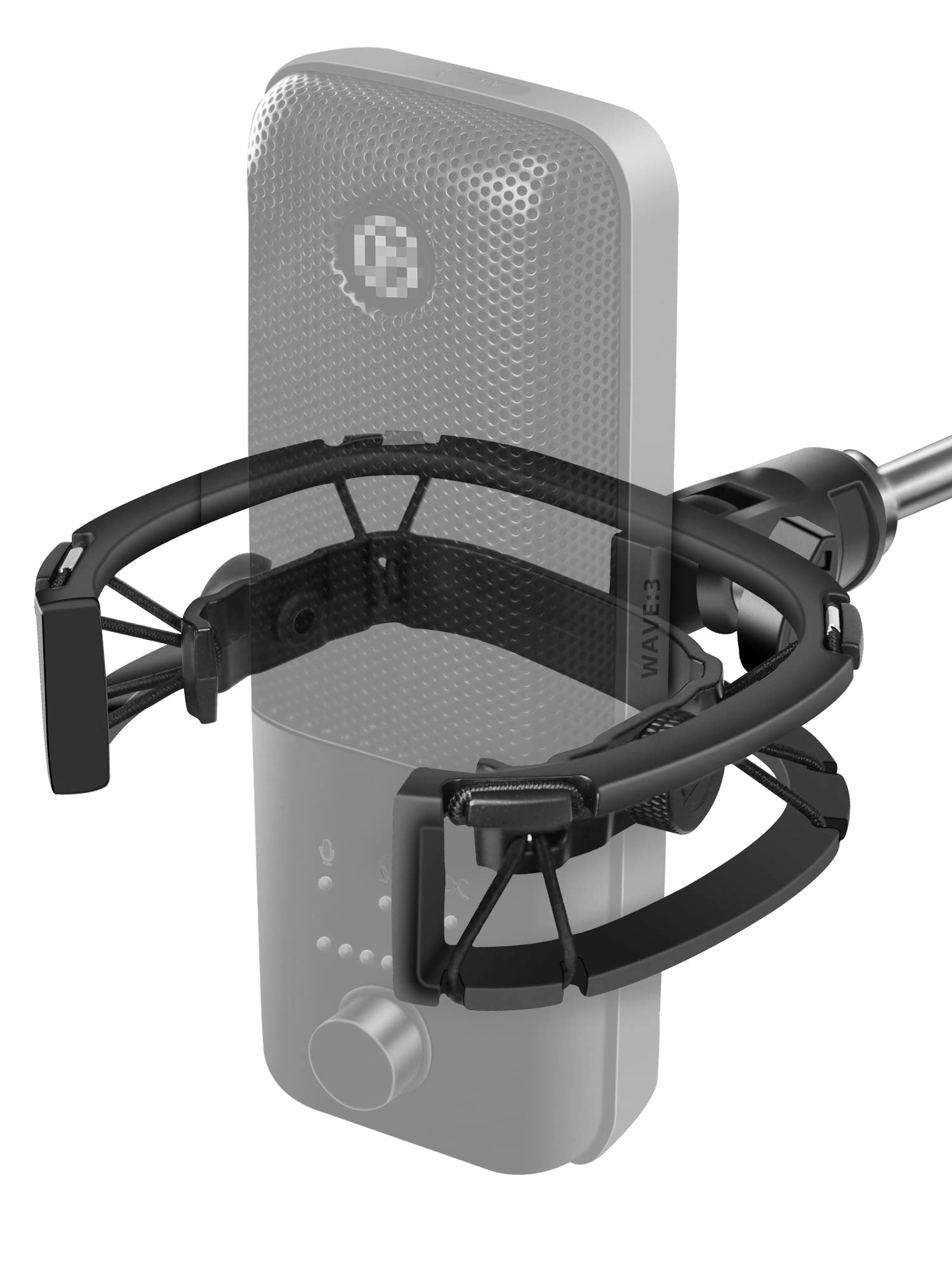 Elgato Wave Shock Mount - Anti-Vibration Suspension Mic Holder for Wave 1 & Wave 3 Microphones - Perfect for Streaming, Podcasting & Voice Recording