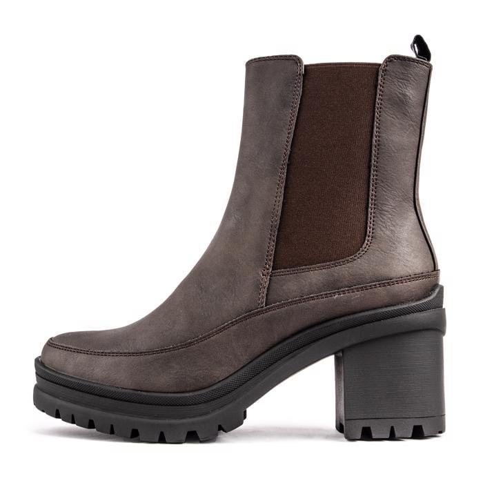 Vegan Leather Chelsea Boots for Women | Brown | Comfortable & Stylish | Perfect for Fall, Winter & Casual Outfits
