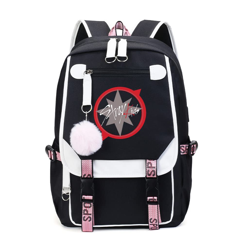 Stray Kids Backpack - Kpop Merch Laptop Bag for School & Travel