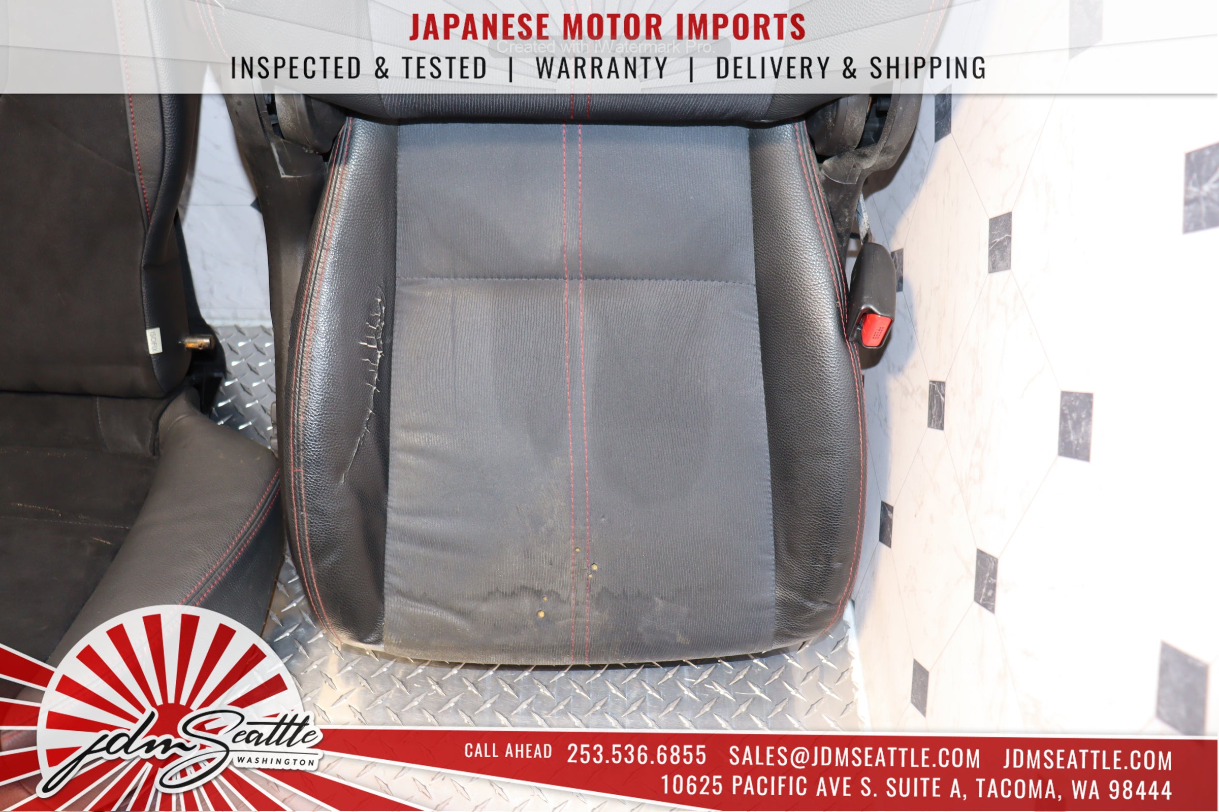 2008-2014 Subaru WRX STI OEM Version 10 Sedan Front & Rear Seat Set - JDM Genuine Parts for Performance Upgrade & Interior Restoration - Perfect for Car Enthusiasts & Auto Restoration Projects