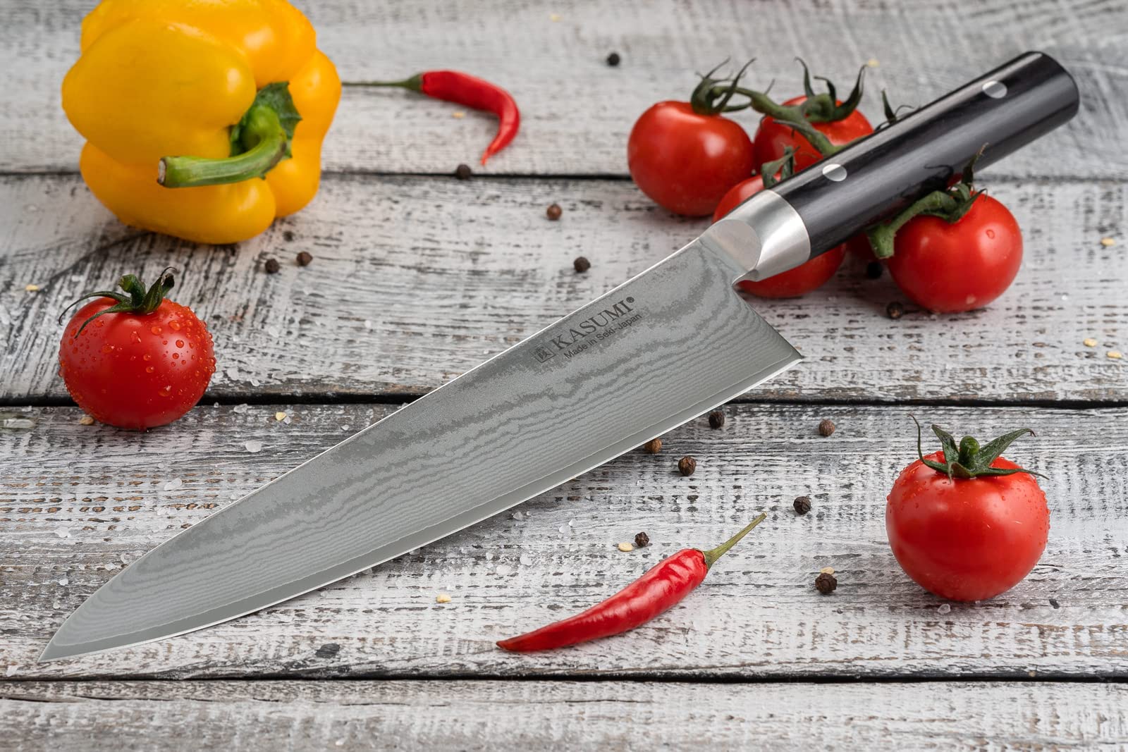 10 Inch Professional Chef Knife - High Carbon Stainless Steel Kitchen Knife with Ergonomic Handle - Perfect for Slicing, Dicing, and Chopping Vegetables, Meat, and Fruits