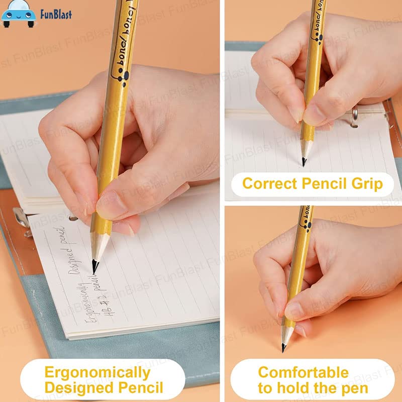 FunBlast 12-Piece Kawaii Pencil Set for Kids - Colorful Drawing Pencils with Sharpener, Cute School & Art Supplies, Perfect for Birthday Gifts, Classroom, Homework & Creative Sketching