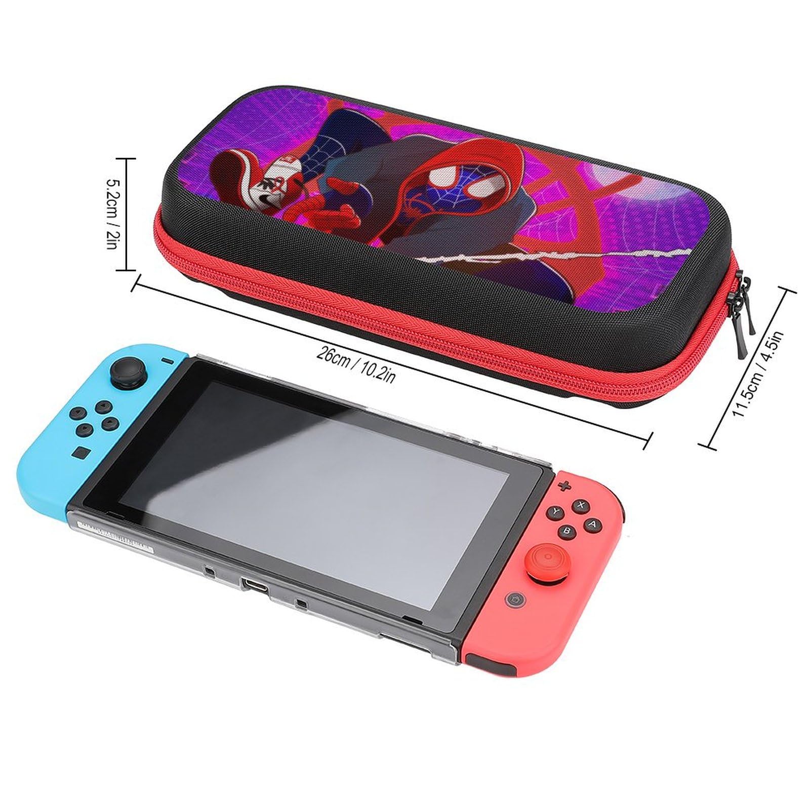 Premium Protective Case for Nintendo Switch & Switch OLED - Durable Travel Carrying Case with Extra Storage Space | Perfect for Gaming On-The-Go, Travel Protection & Accessory Organization | Style 16