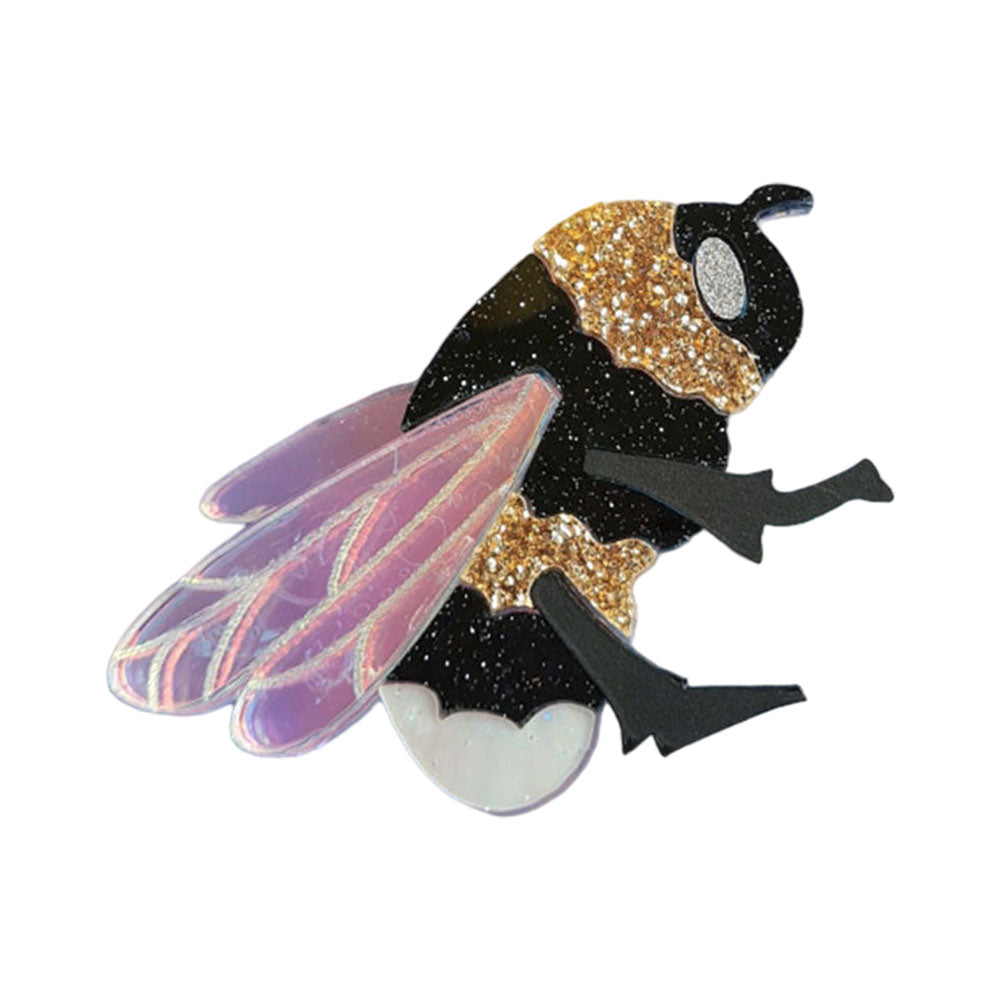 Bumblebee Mini Brooch by Cherryloco - Cute Bee Pin for Women, Fashion Jewelry Accessory - Perfect for Jackets, Hats, Bags & Outfit Decoration