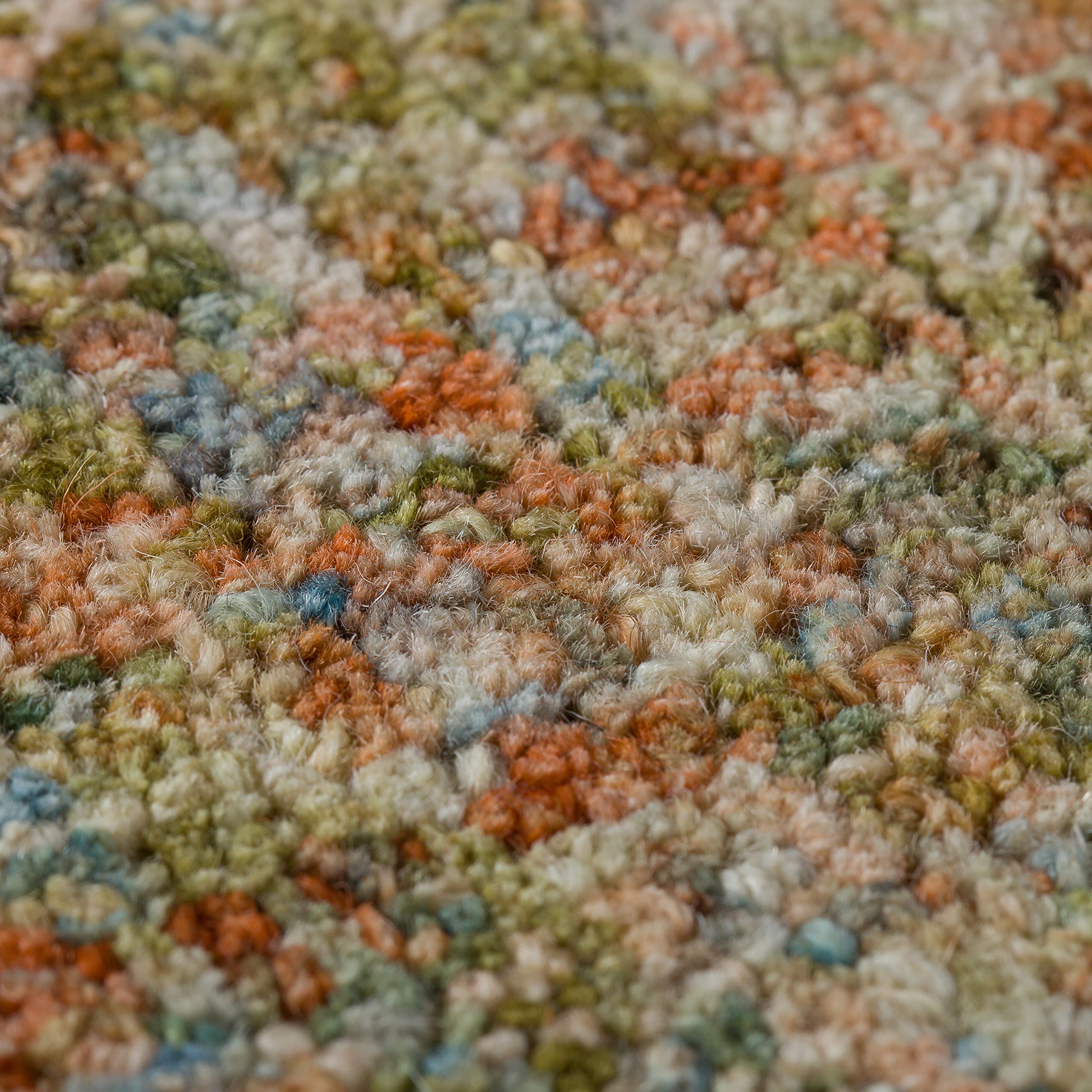 Addison Eastman Variegated Solid Multi 8' x 10' Area Rug - Soft Modern Living Room Rug for Home Decor, Bedroom, Office & High Traffic Areas