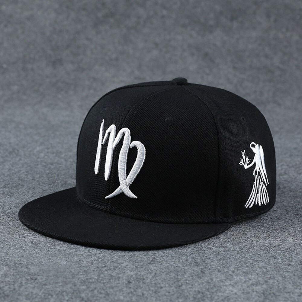 12 Zodiac Constellation Snapback Baseball Caps for Men & Women - Stylish & Adjustable Hats for Outdoor Sports, Fashion, and Daily Wear
