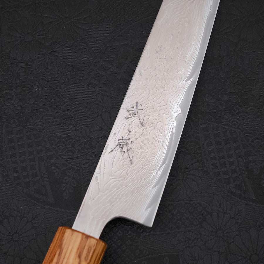 Premium Japanese Sujihiki Knife 240mm - AUS 10 Wave Damascus Steel with Urushi Handle - Perfect for Sushi, Sashimi & Meat Slicing - Professional Chef's Kitchen Essential