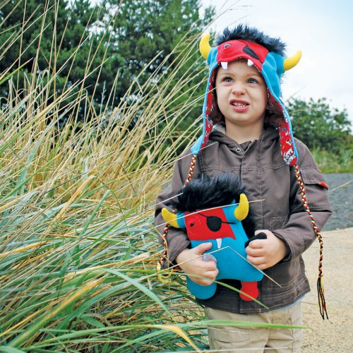 Pirate Zorlag Fleece Monster Hat for Adults - Warm Winter Costume Accessory for Halloween, Cosplay, and Themed Parties