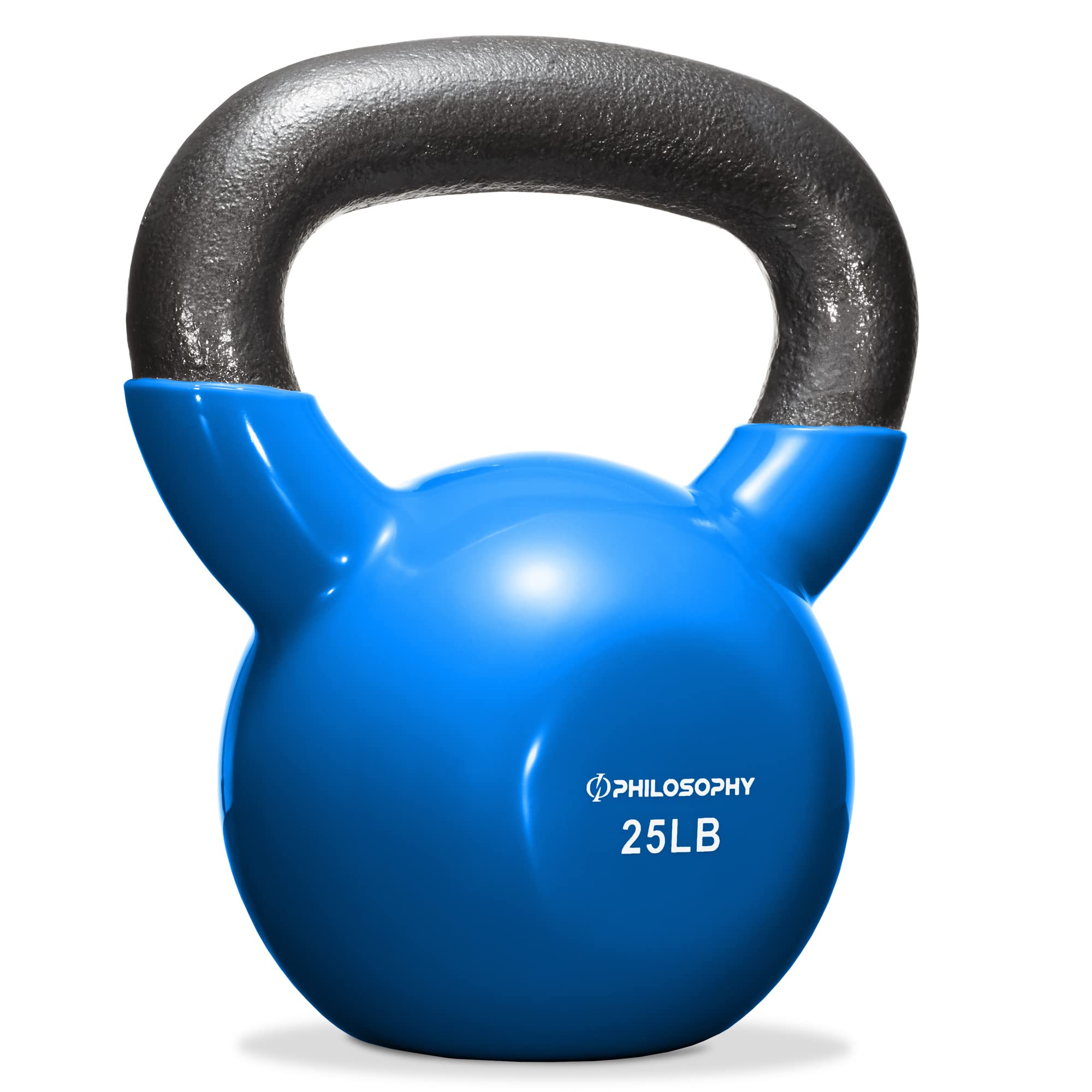 Premium Vinyl Coated Cast Iron Kettlebell Weights for Home Gym & Cross Training - Ideal for Strength Training, HIIT Workouts & Functional Fitness