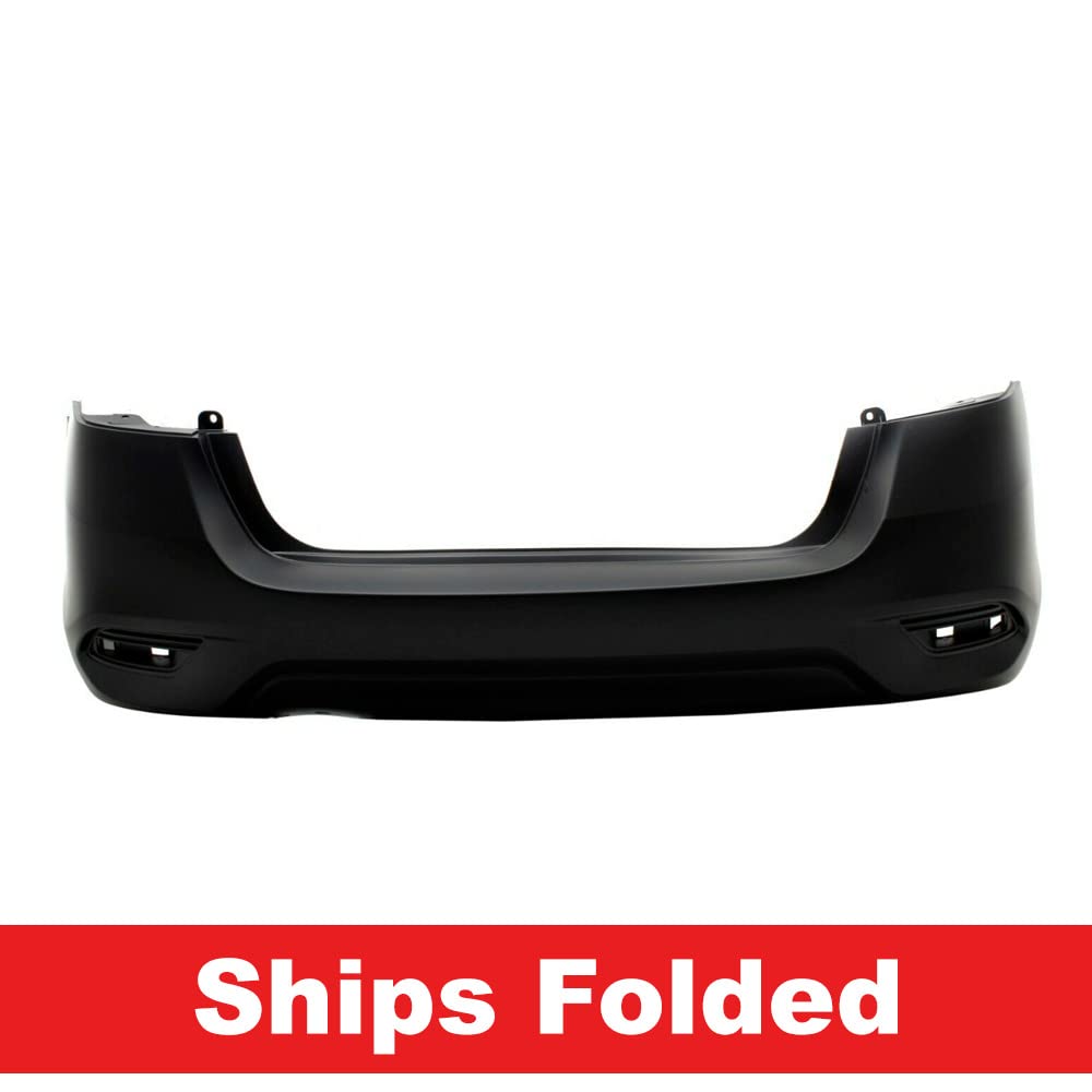 Primed Rear Bumper Cover for 2016-2019 Nissan Sentra SR & SR-Turbo - NI1100313 850223YU4J | Perfect Fit Replacement for Accident Repair & Vehicle Restoration