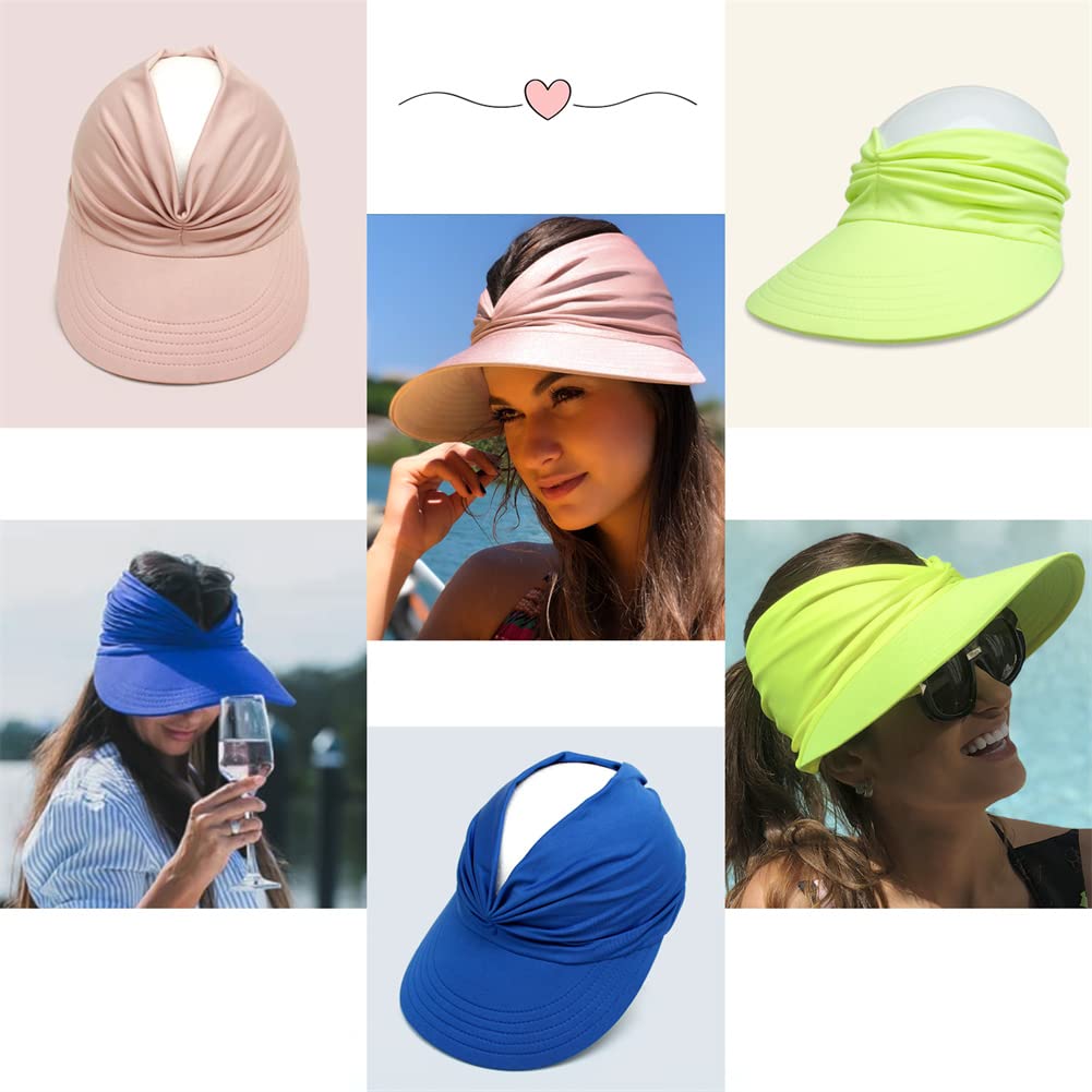 Women's Wide Brim Sun Hat with UV Protection for Beach, Golf, Hiking & Outdoor Sports | Stylish Summer Visor Cap for Travel, Gardening, and Casual Wear