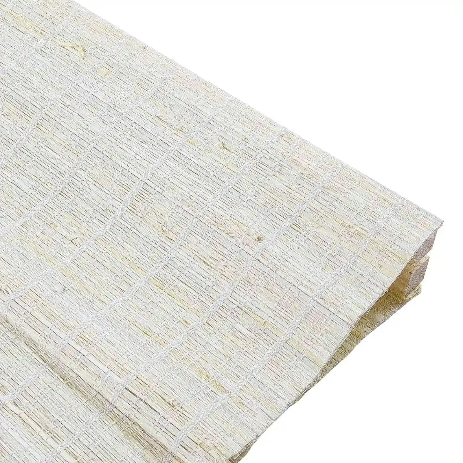 Rae Natural Ramie Flax Woven Wood Shades Series C - Eco-Friendly Window Coverings for Living Room, Bedroom & Office Decor
