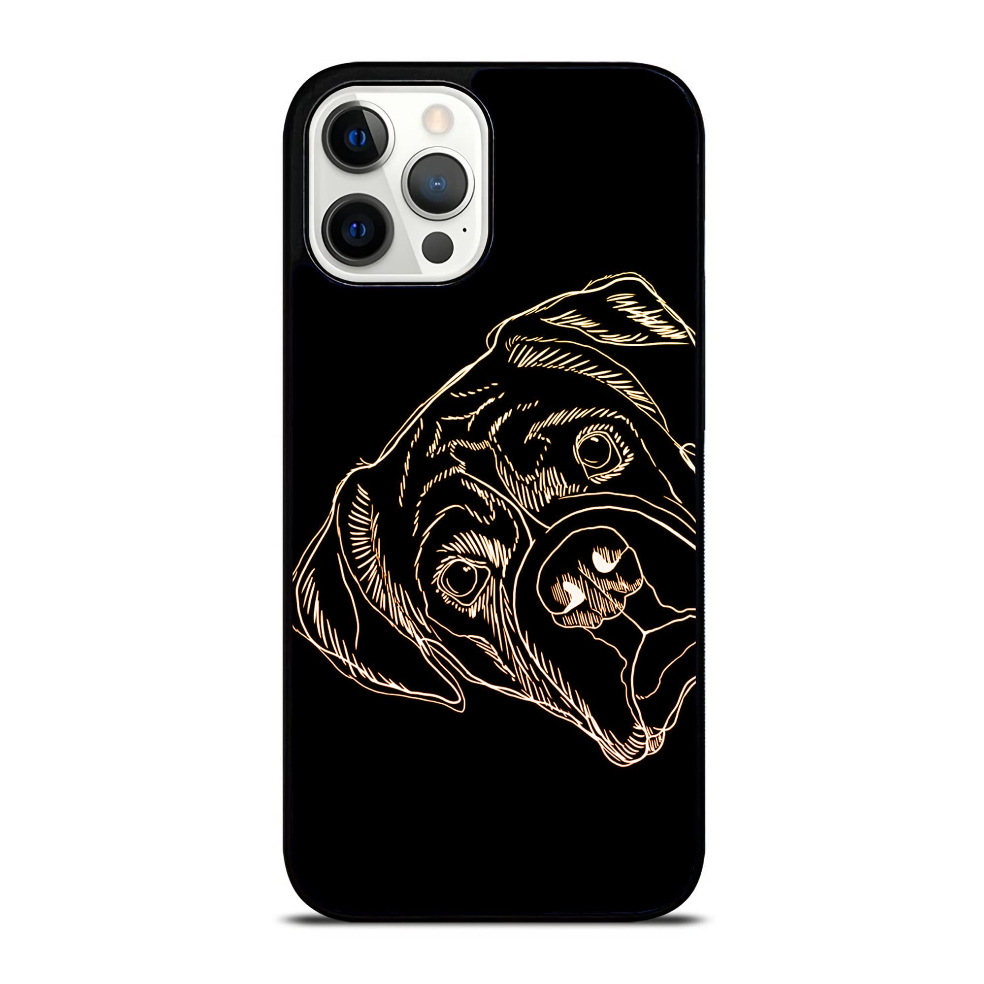 Funny Boxer Dog Phone Case - Compatible with iPhone 14/13/12/11/X/XS/XR/8/7/6/6s Plus/Mini/Pro/Max - Cute Protective Cover for Daily Use, Work & Travel
