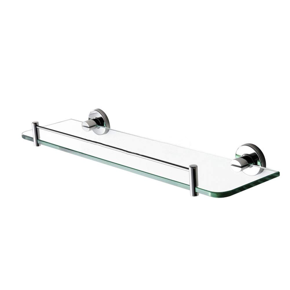 AGYH Stainless Steel Bathroom Shelf - Wall Mounted Glass Storage Rack for Bathroom & Kitchen Organization - Perfect for Shower, Vanity, and Pantry Storage