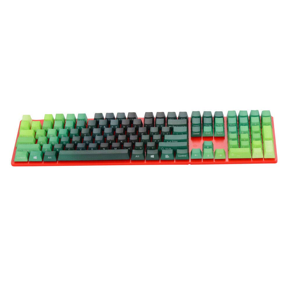 Gradient PBT Keycaps for Cherry MX - Side-Printed OEM Profile - Gaming & DIY (Red)