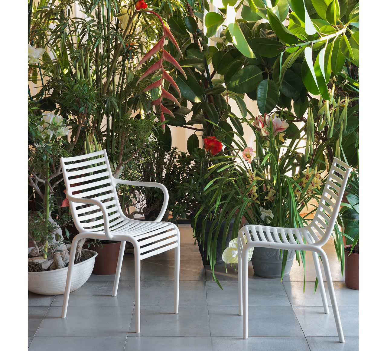 Driade Pipe Side Chair - Modern Dining Chair for Kitchen, Living Room & Office - Lightweight & Stylish Metal Frame - Perfect for Small Spaces & Contemporary Decor