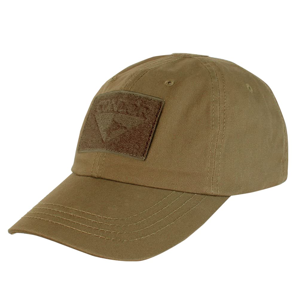 Condor Tactical Cap - Military Style Baseball Hat in Coyote Brown for Outdoor, Hiking, and Tactical Operations