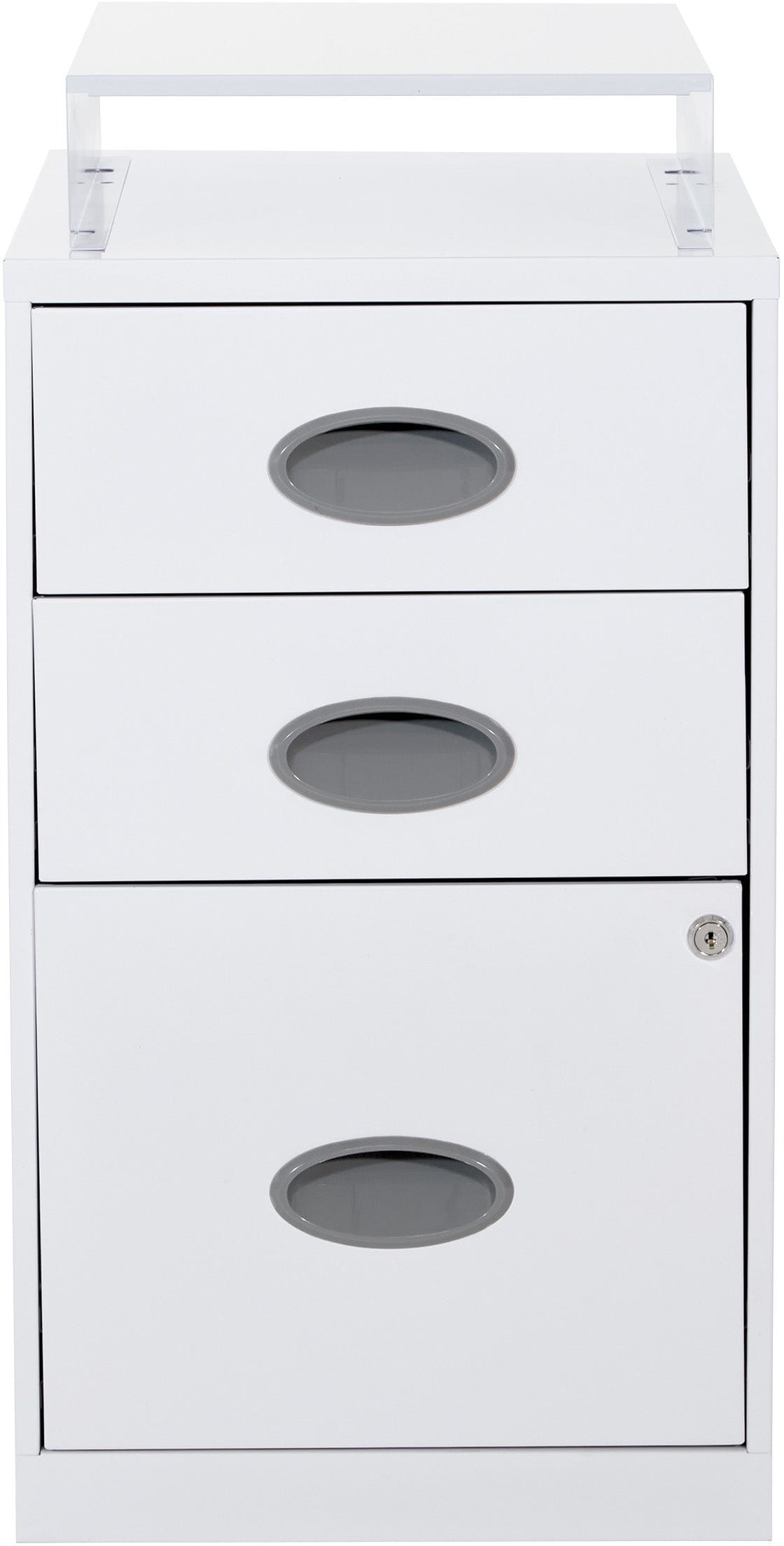 Office Star 3-Drawer Metal File Cabinet - Letter Size, Lockable Storage for Home & Office Organization [CF3DR] - Perfect for Document Filing, Office Supplies Storage & Workspace Organization