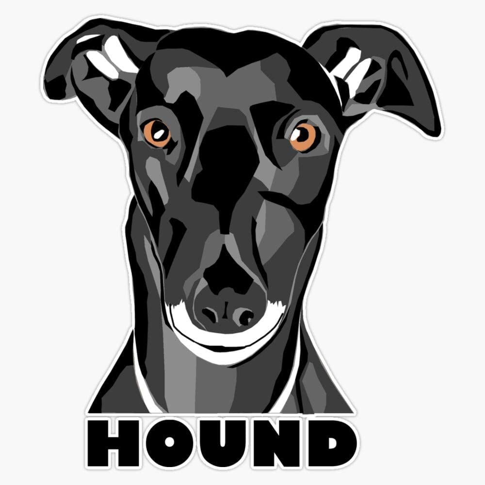 Dark Greyhound IAAM Vinyl Waterproof Sticker Decal - 5 Inch Durable Car, Laptop, Wall, Window Decoration - Perfect for Vehicles, Electronics, Home & Office Decor